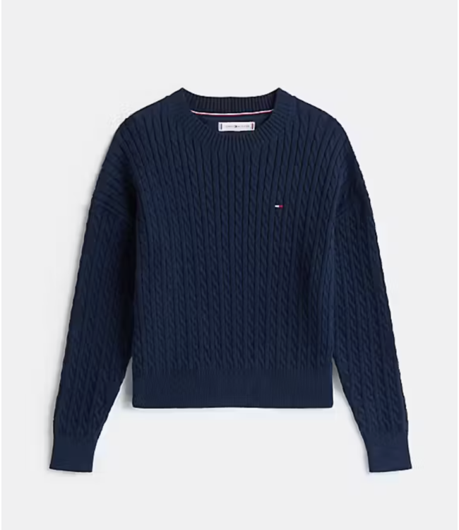 Tommy Hilfiger CABLE SWEATER Dark Night Navy