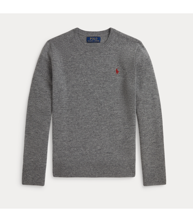 Ralph Lauren CN TONAL PULLOVER GREY HTHR/C3968