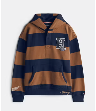 Tommy Hilfiger VARSITY STRIPE SWEATER Pecan Nut Stripe