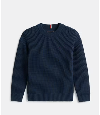 Tommy Hilfiger HALF CARDIGAN C-NECK Dark Night Navy