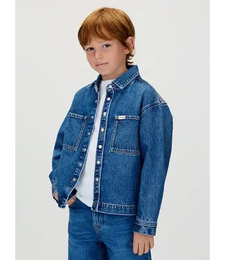 Calvin Klein DENIM OVERSHIRT Stone City Blue Cf