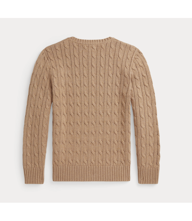 Ralph Lauren CABLE CN SWEATER CAMEL HEATHER