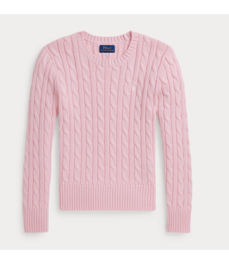 Ralph Lauren CABLE SWEATER L/S HINT OF PINK W/NEVIS