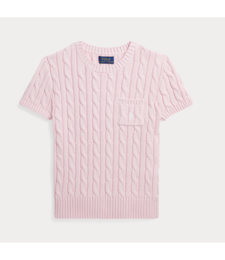 Ralph Lauren CABLE SWEATER S/S HINT OF PINK W/NEVIS