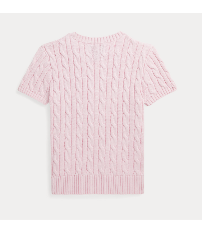 Ralph Lauren CABLE SWEATER S/S HINT OF PINK W/NEVIS