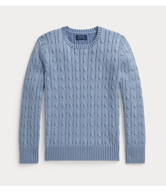 Ralph Lauren CABLE SWEATER BLUE HEATHER