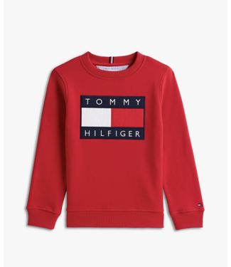 Tommy Hilfiger HERITAGE FLAG SWEATER PRIMARY RED