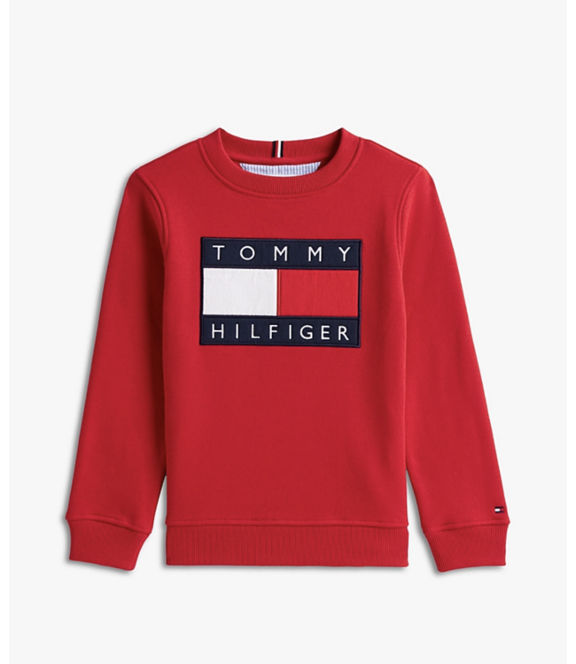 Tommy Hilfiger HERITAGE FLAG SWEATER PRIMARY RED