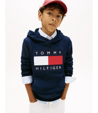 Tommy Hilfiger HERITAGE FLAG HOODIE DARK NAVY