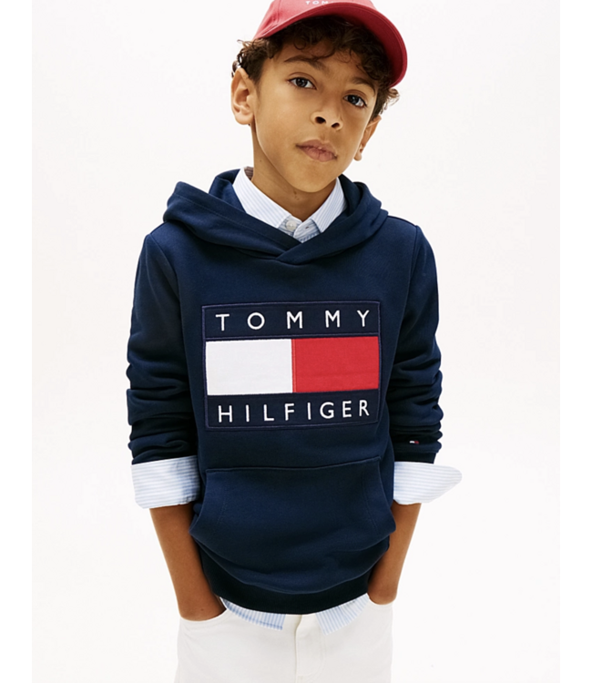 Tommy Hilfiger HERITAGE FLAG HOODIE DARK NAVY