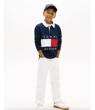 Tommy Hilfiger HERITAGE FLAG JERSEY POLO DARK NAVY