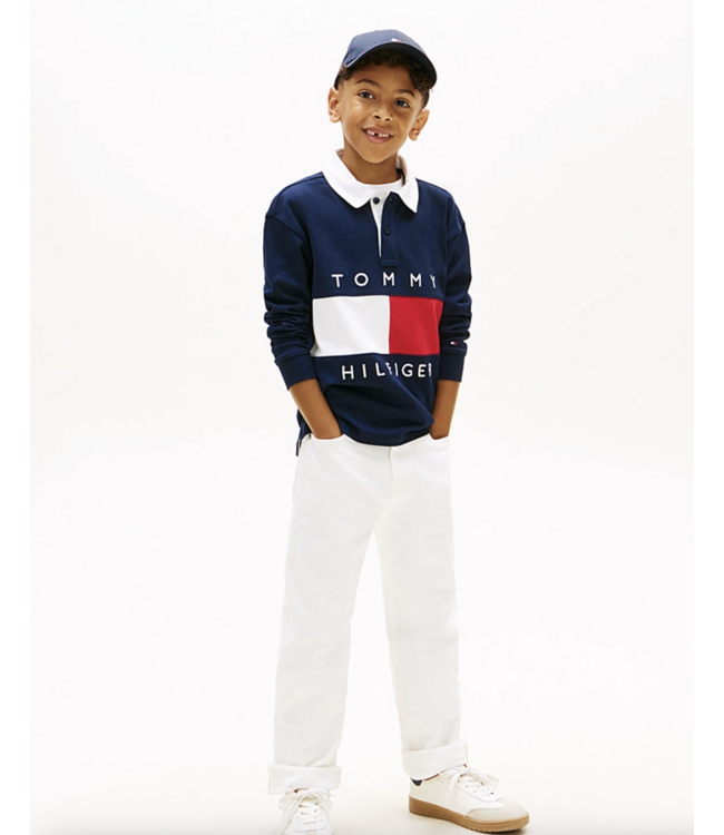 Tommy Hilfiger HERITAGE FLAG JERSEY POLO DARK NAVY