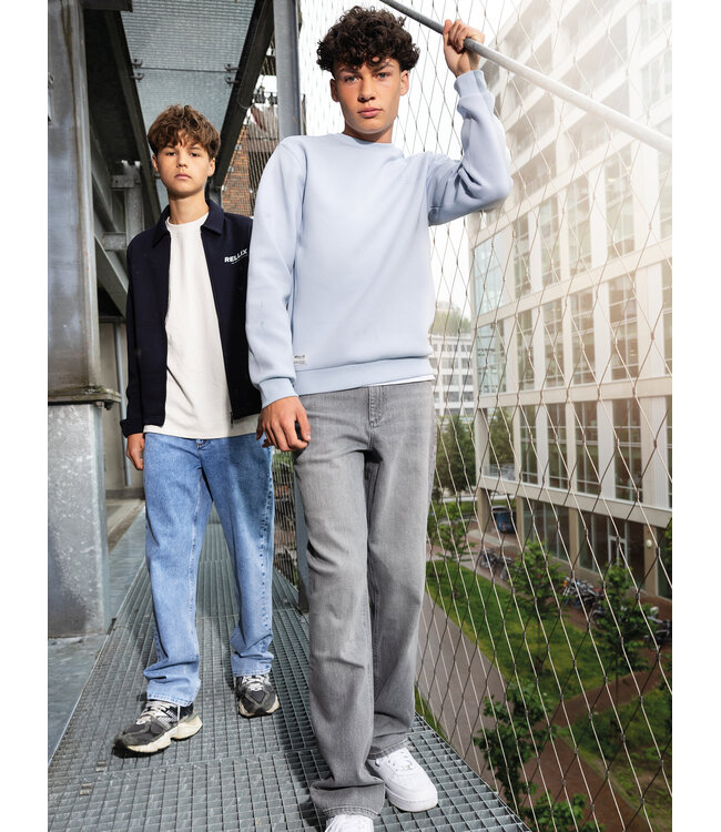 Rellix 2813 Loose Wide Fit Jeans Bleach Denim