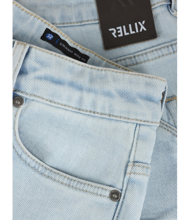 Rellix 2614 Straight Wide Fit Jeans Light Denim Blue