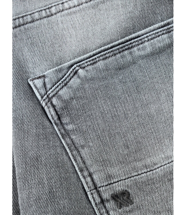 Rellix Denim Shorts Basic Used Grey Denim