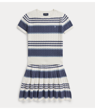 Ralph Lauren SET TOP/ROK WHITE/BLUE