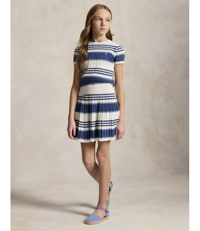 Ralph Lauren SET TOP/ROK WHITE/BLUE