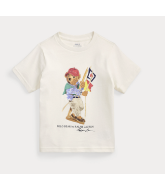 Ralph Lauren T-SHIRT SP26 BEAR DECKWASH WHITE