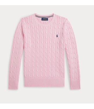 Ralph Lauren CABLE SWEATER CARMEL PINK