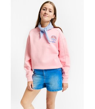 INDEE SWEAT SHIRT WITH EMBROIDERY BEGONIA PINK