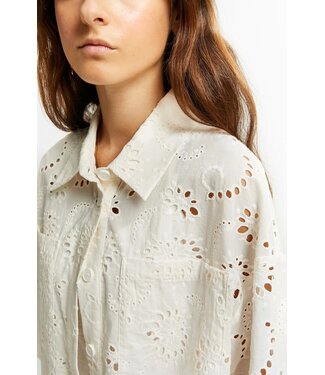 INDEE ENGLISH EMBROIDERY SHIRT OFF WHITE