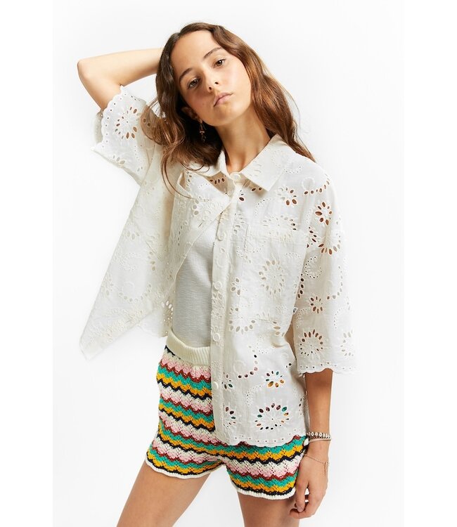 INDEE ENGLISH EMBROIDERY SHIRT OFF WHITE