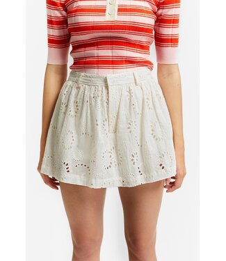 INDEE ENGLISH EMBROIDERY SKIRT/SHORT OFF WHITE