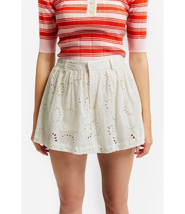 INDEE ENGLISH EMBROIDERY SKIRT/SHORT OFF WHITE