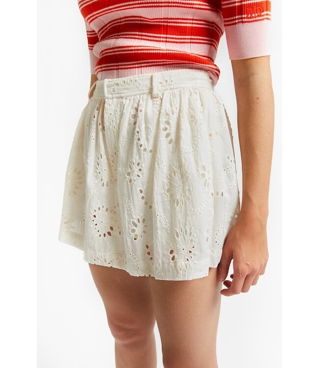 INDEE ENGLISH EMBROIDERY SKIRT/SHORT OFF WHITE
