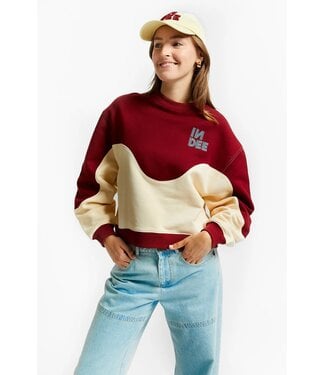 INDEE SWEAT SHIRT WITH EMBROIDERY ROOIBOS RED