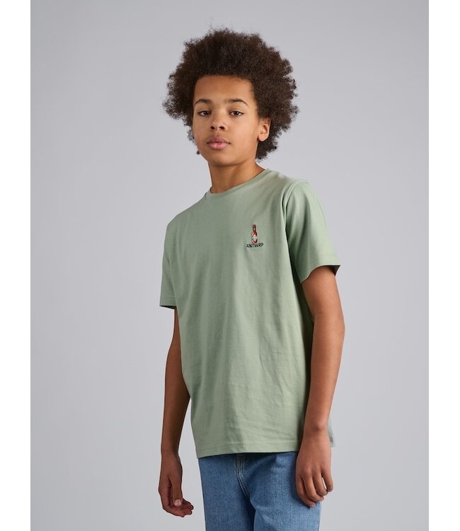 ANTWRP HOT SAUCE T-SHIRT GREEN ASH