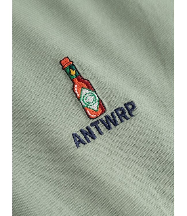 ANTWRP HOT SAUCE T-SHIRT GREEN ASH