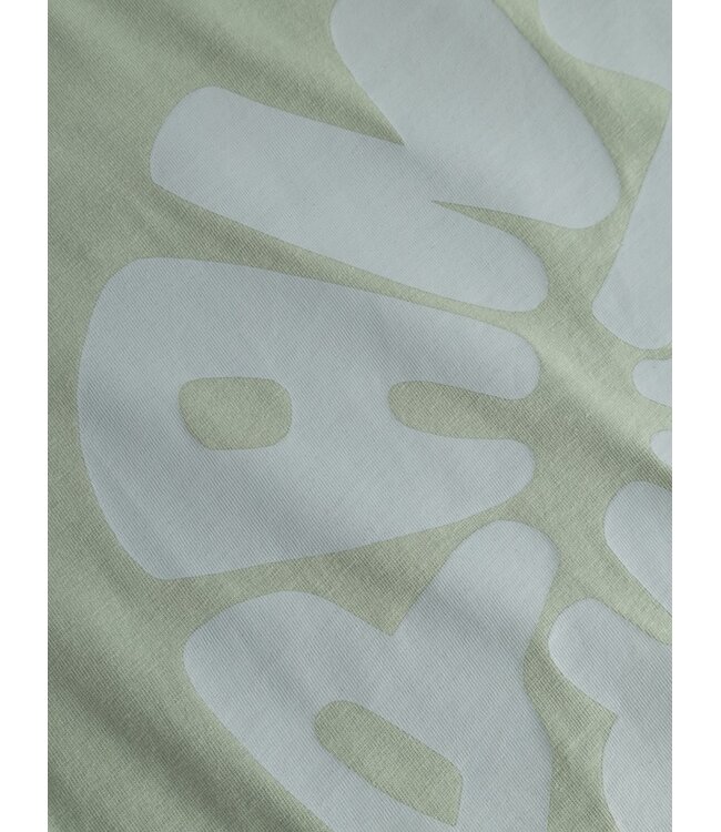 ANTWRP ANTWRP CIRCLE BACKPRINT T-SHIRT GREEN ASH