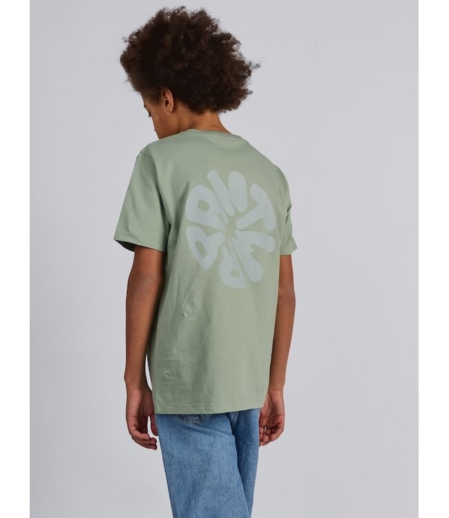 ANTWRP ANTWRP CIRCLE BACKPRINT T-SHIRT GREEN ASH