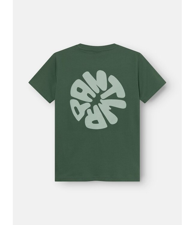 ANTWRP ANTWRP CIRCLE BACKPRINT T-SHIRT JUNGLE GREEN