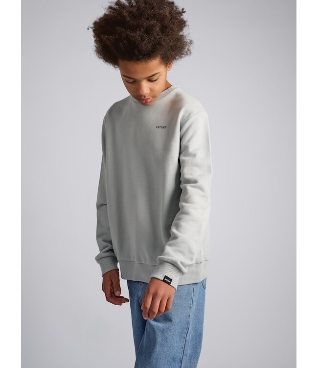 ANTWRP NOODLE BACKPRINT SWEATER SHARKSKIN