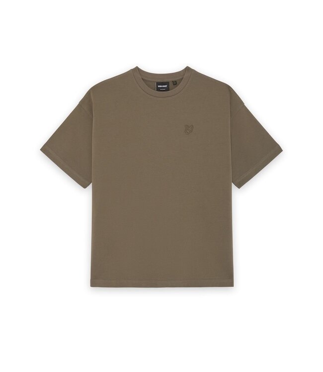 Lyle & Scott Heavy Weight Relaxed T-shirt X569 Khaki Ash