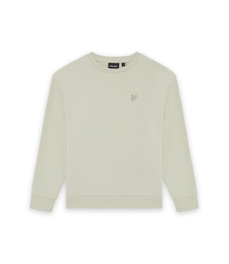 Lyle & Scott Heavy Weight Drop Shoulder Crew Y117 Wheat