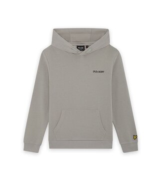 Lyle & Scott Logo Print Hoodie W742 Cold Grey