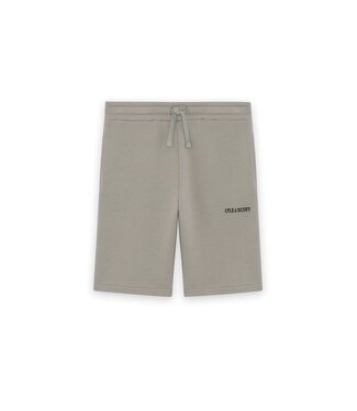 Lyle & Scott Logo Print Sweat Short W742 Cold Grey