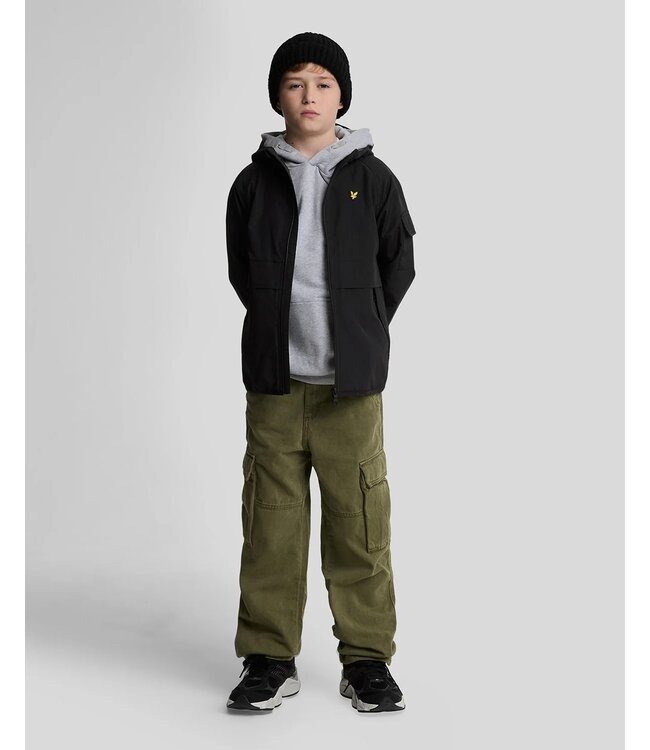 Lyle & Scott Hooded Windbreaker Jacket Z865 Jet Black