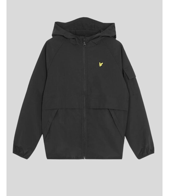 Lyle & Scott Hooded Windbreaker Jacket Z865 Jet Black