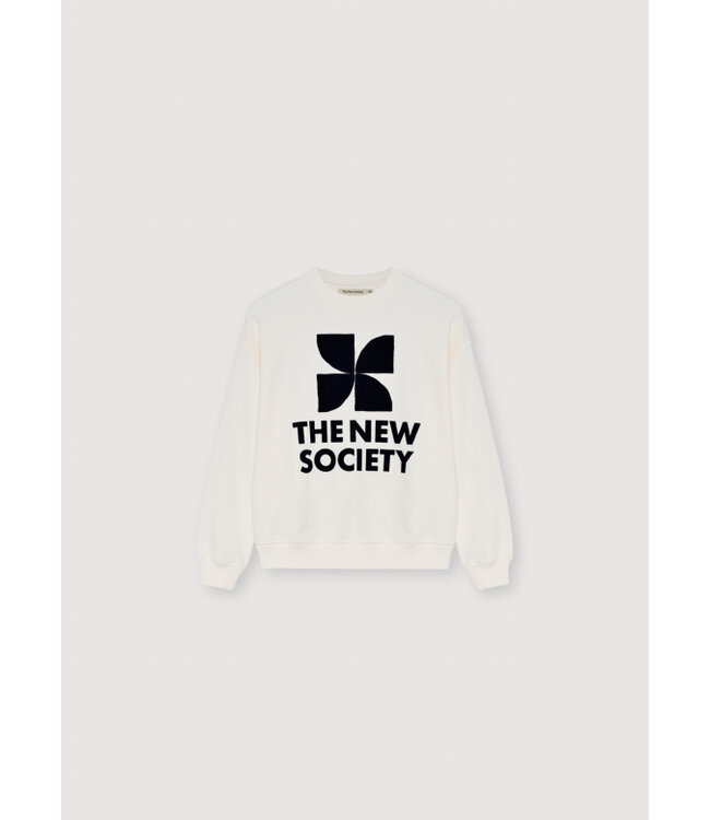 The New Society TNS Logo Teen Sweatshirt Ecru