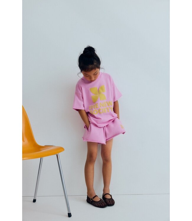 The New Society TNS Logo T-Shirt Pink Lavander