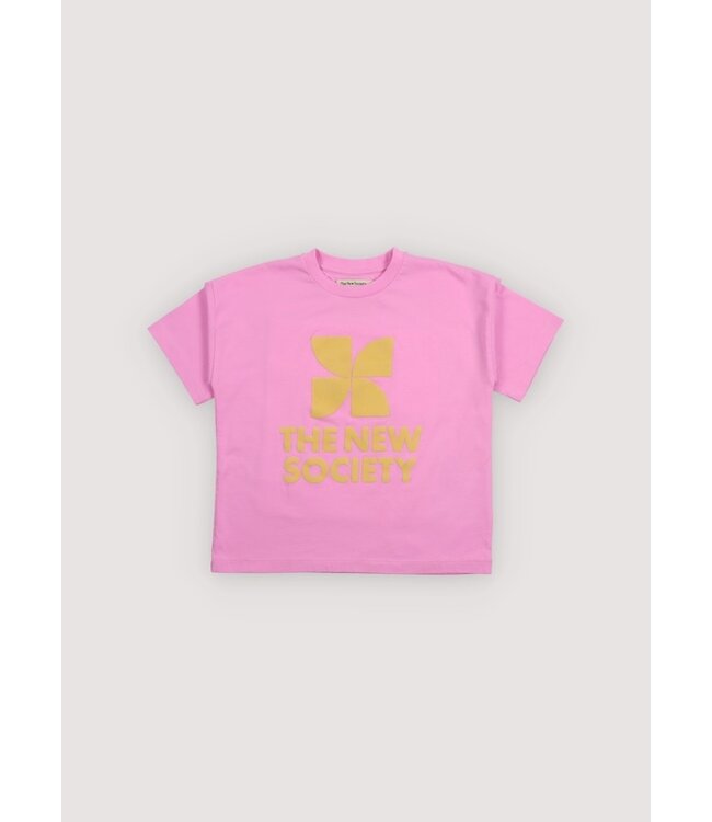 The New Society TNS Logo T-Shirt Pink Lavander