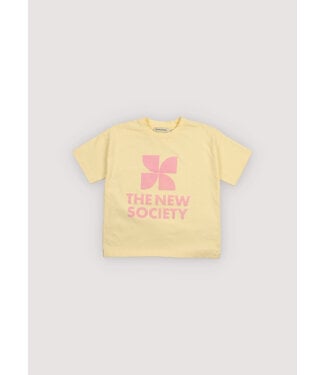 The New Society TNS Logo T-Shirt Soft Lemon