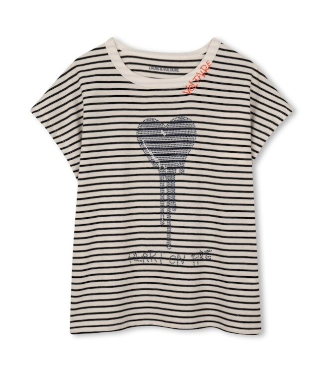 Zadig & Voltaire X60538 T-SHIRT zwart