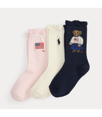 Ralph Lauren SOK 3 PACK NAVY/IVORY/BLUE