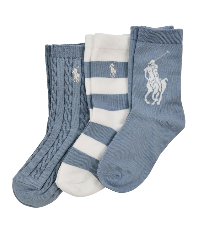 Ralph Lauren SOK 3 PACK LIGHT BLUE