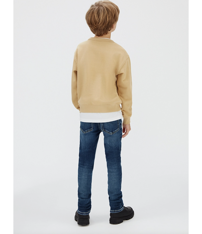 Calvin Klein DARK BLUE VISUAL SLIM FIT JEANS